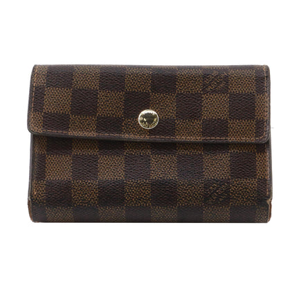 Damier Ebene Tri-Fold Wallet