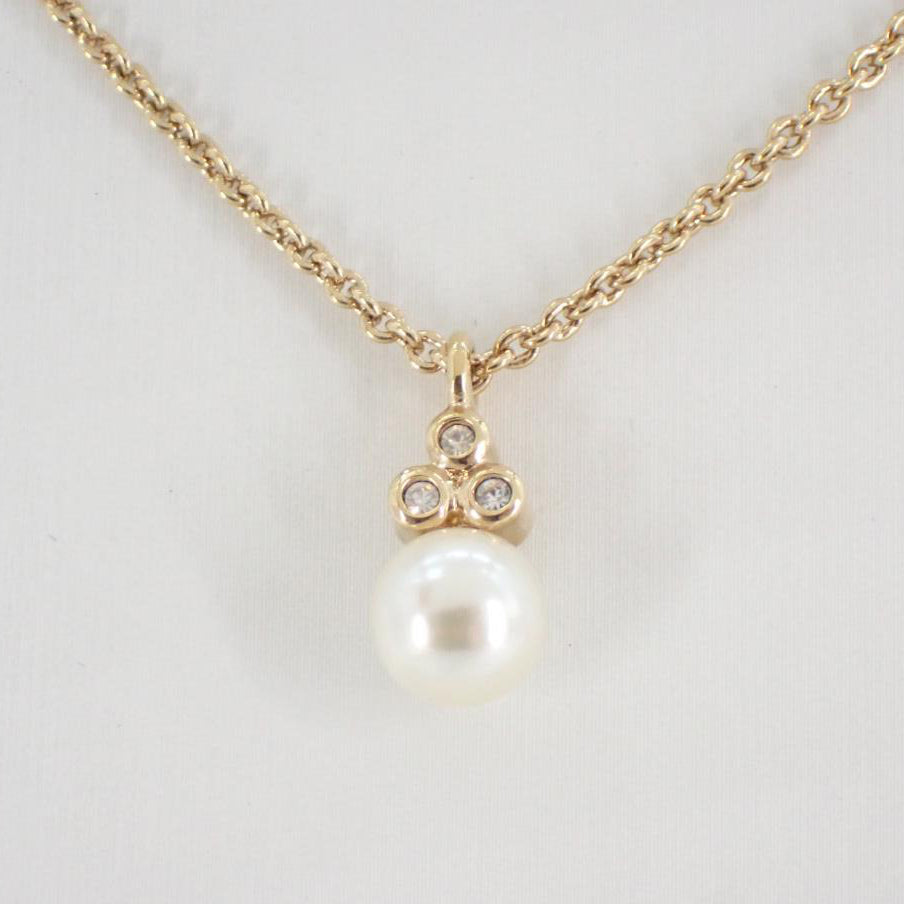 Gold Pearl Necklace