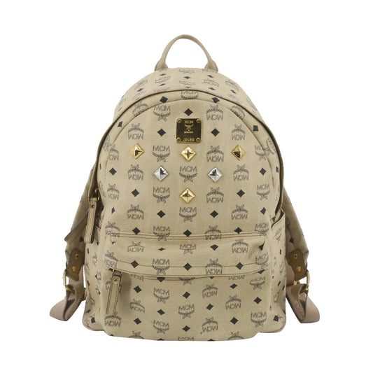 Beige Visetos Backpack