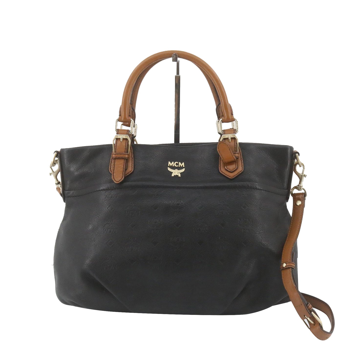 Black Leather Tote Bag