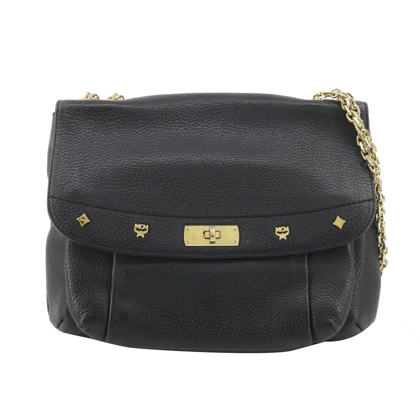 Black Leather Shoulder Bag