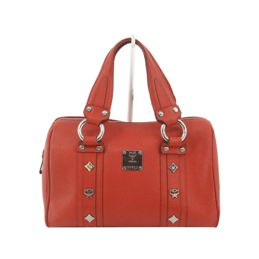 Red Leather Tote Bag