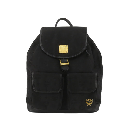 Black Leather Backpack