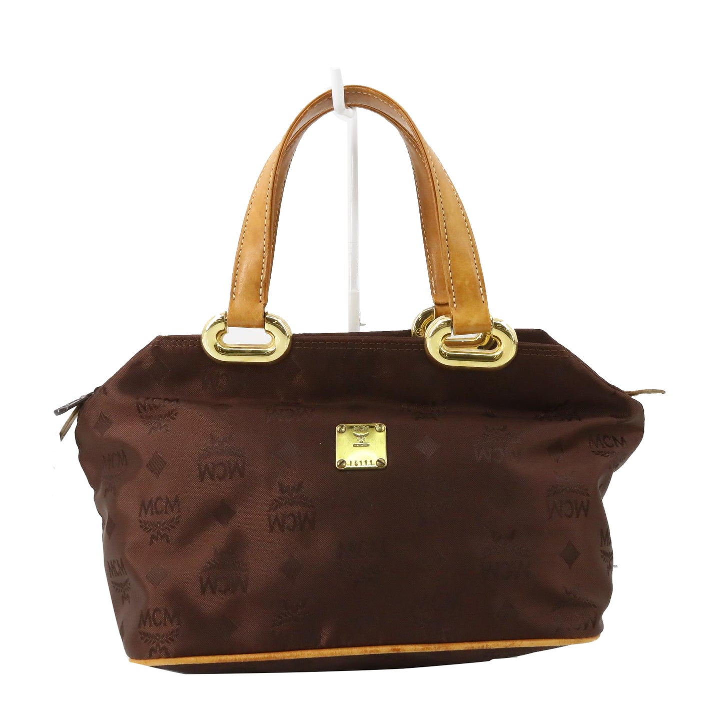 Brown Nylon Handbag