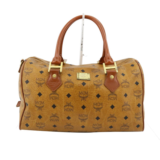 Brown Visetos Boston bag