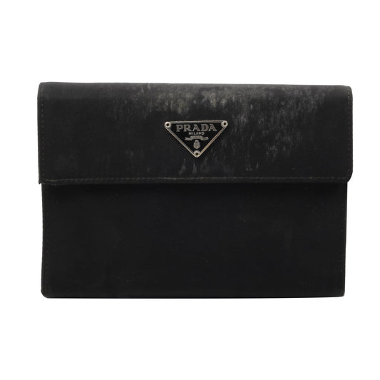 Black Saffiano Long Wallet