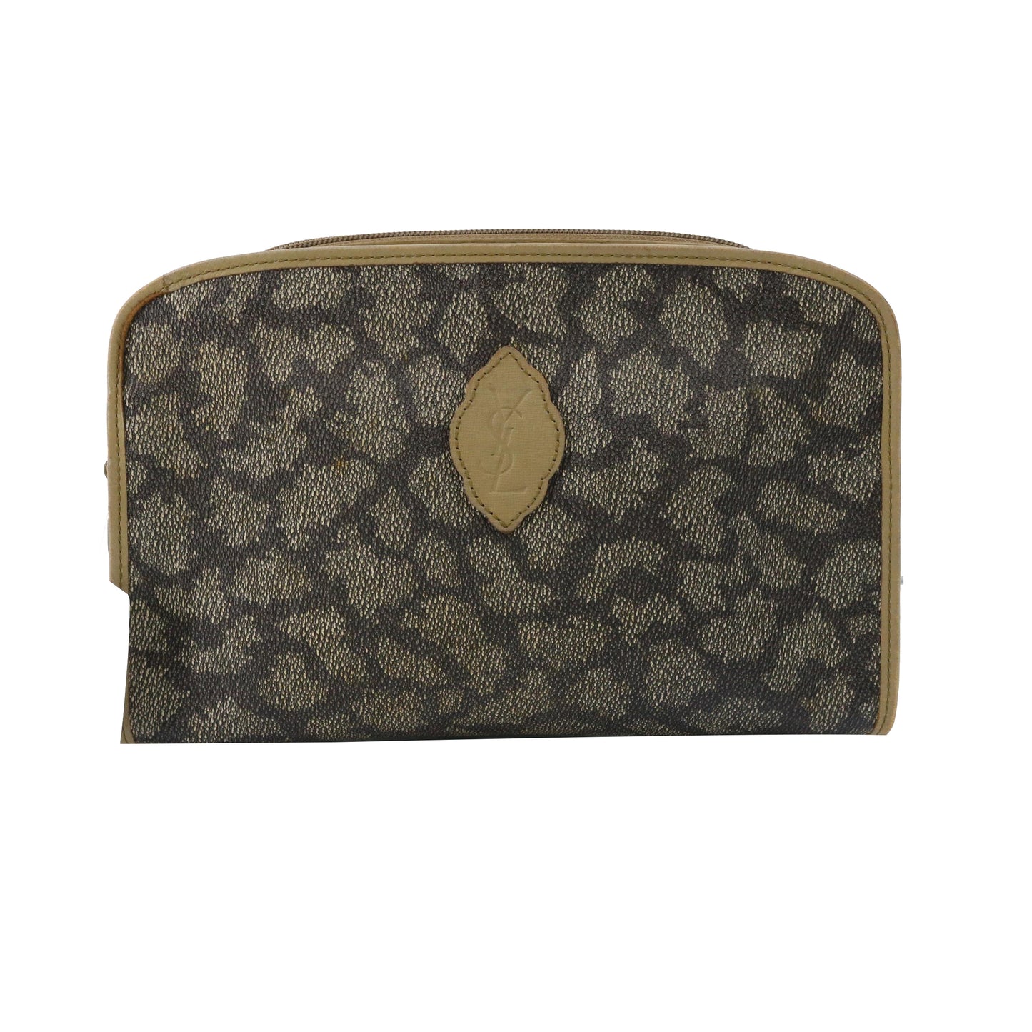 Brown Caviar Clutch