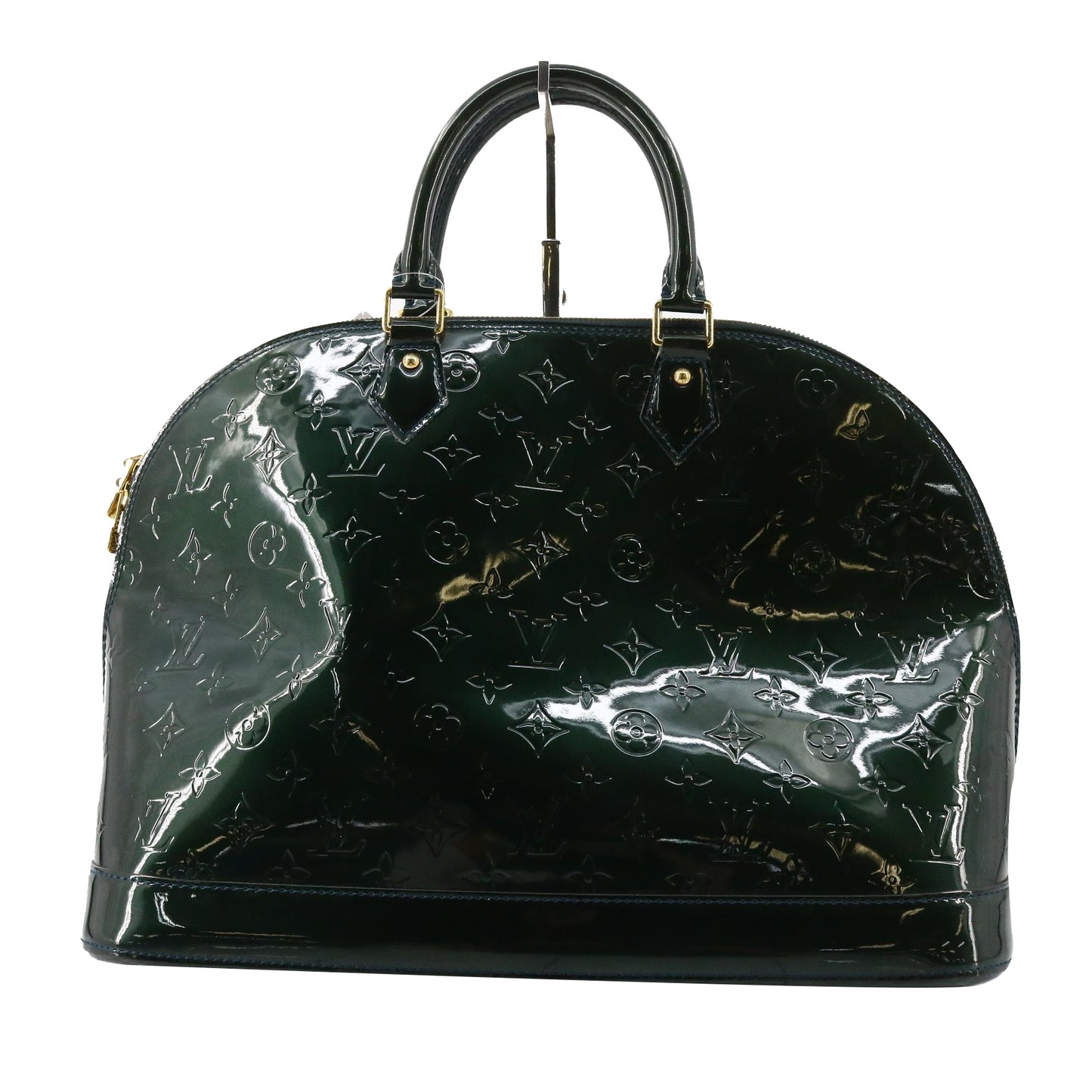 Vernis Green Alma MM Handbag