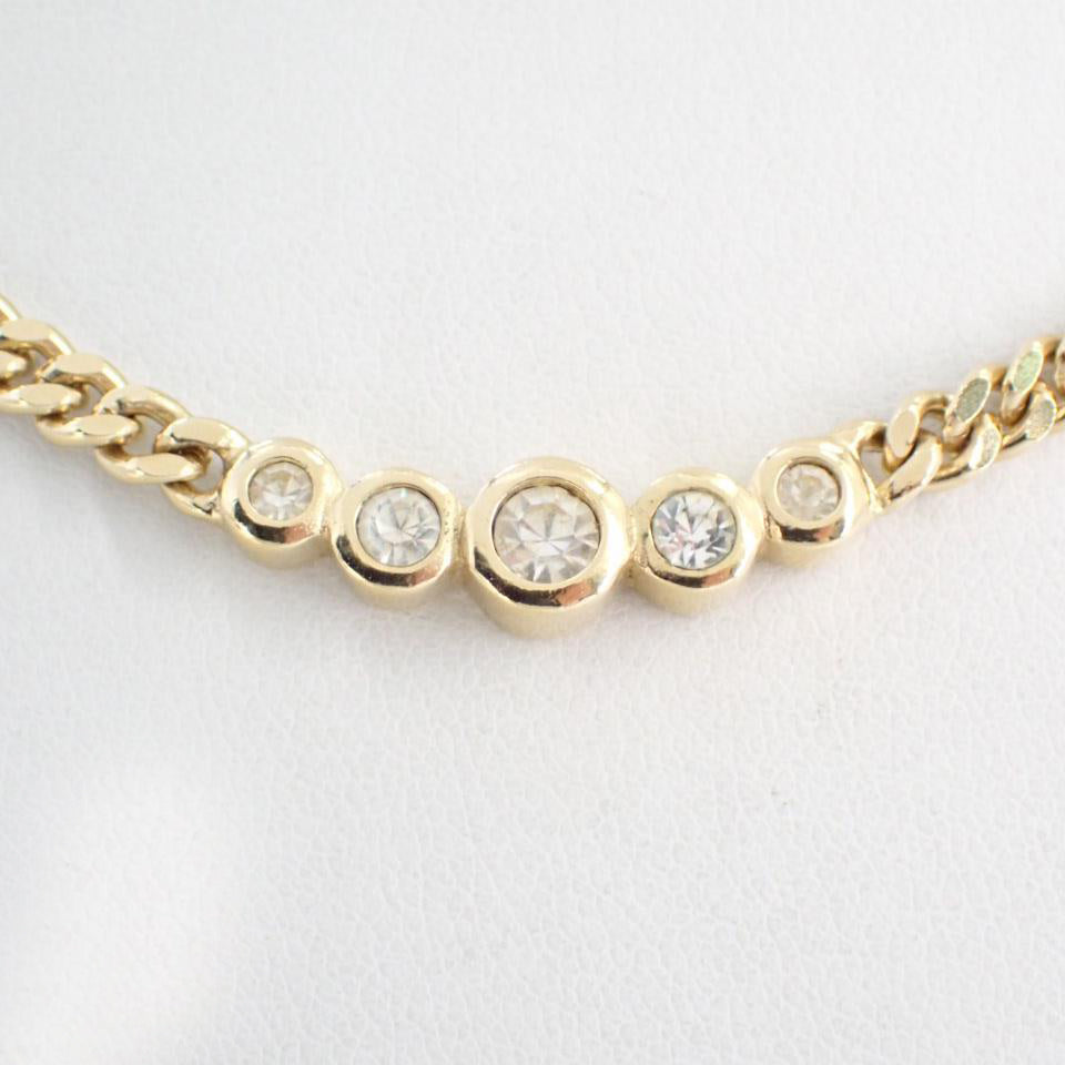 Gold Rhinestone Necklace