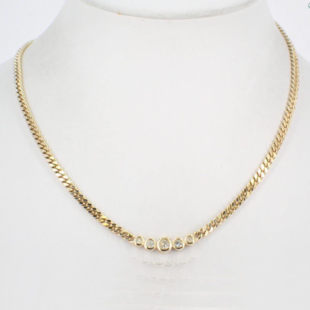 Gold Rhinestone Necklace