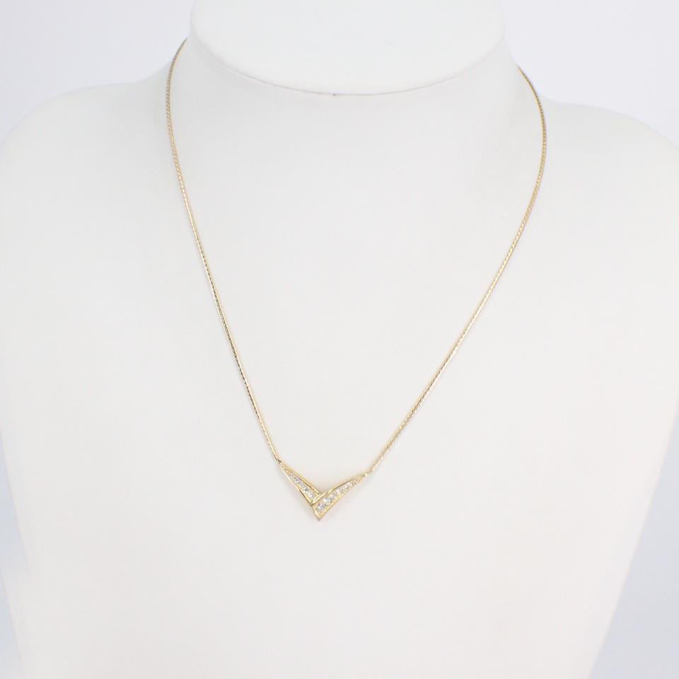 Gold Rhinestone Necklace