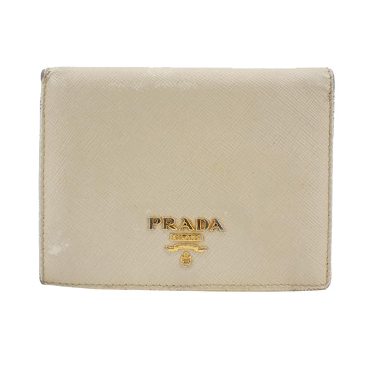 Ivory Saffiano Bi-fold Wallet