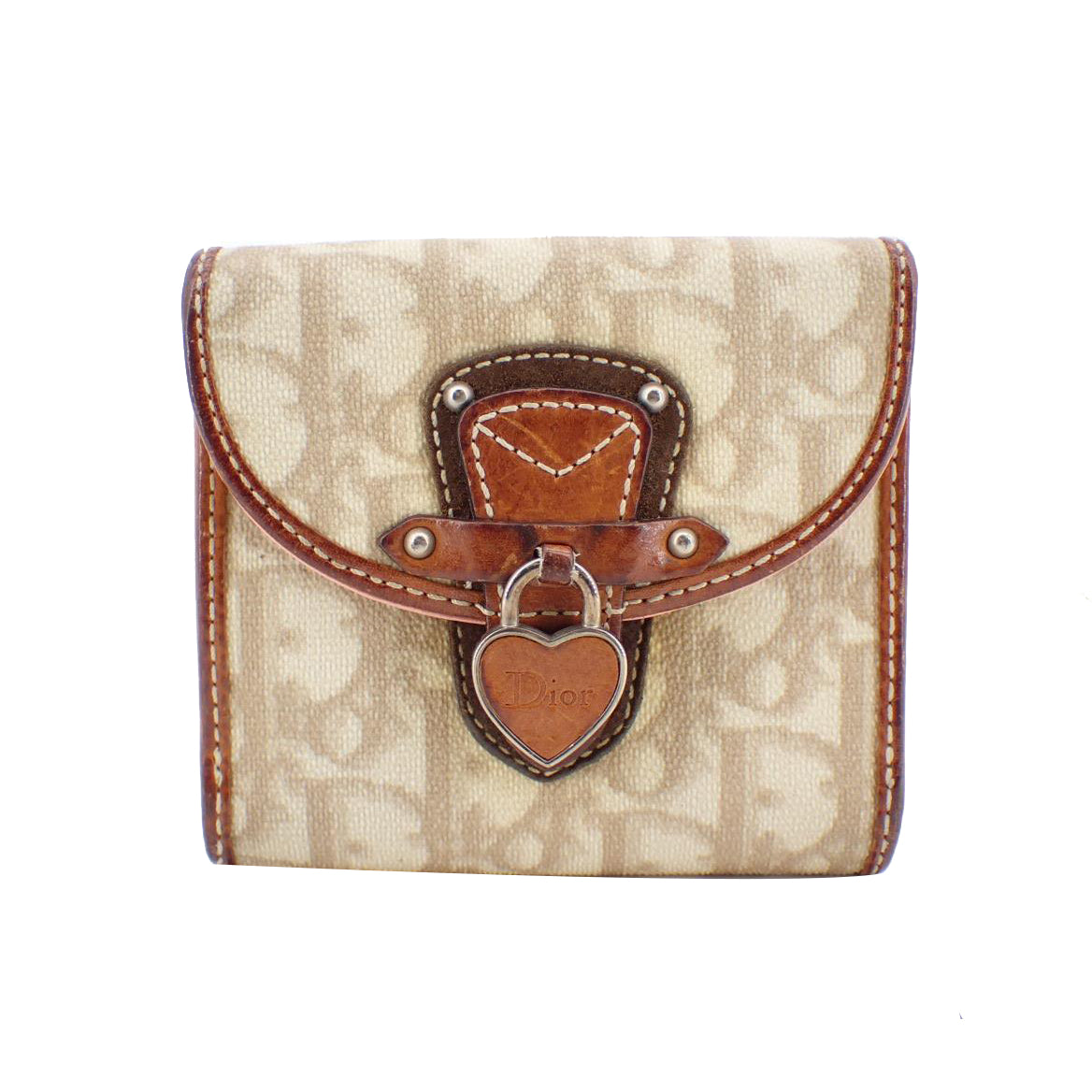 Ivory PVC Compact Wallet