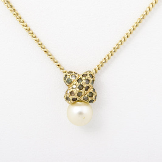 Gold Pearl Necklace