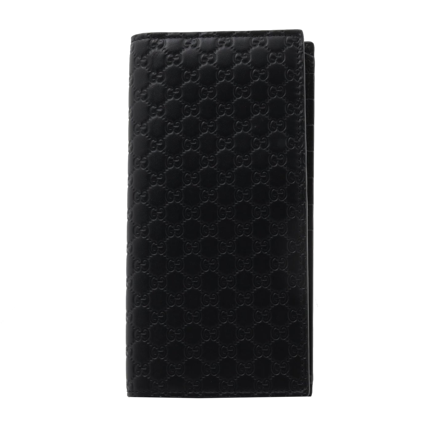 Black Guccissima Long Wallet