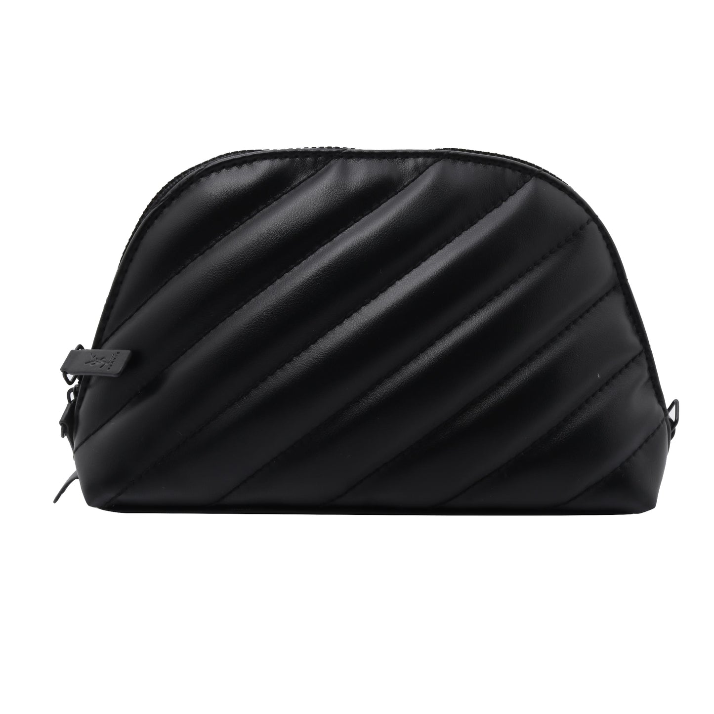 Black Leather Cosmetic Pouch