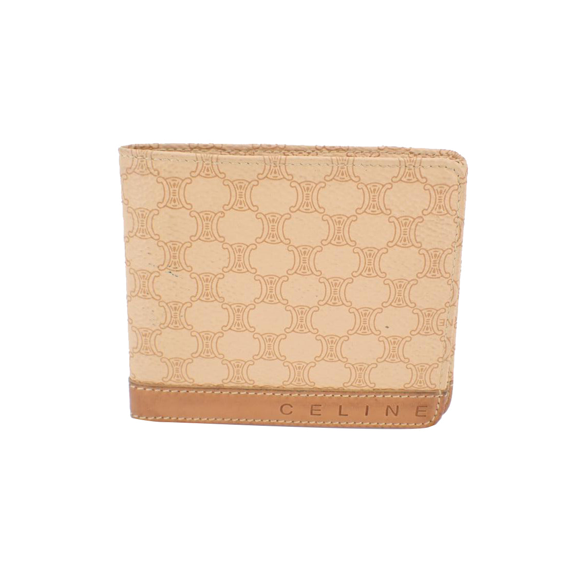 Beige Macadam Bi-Fold Wallet