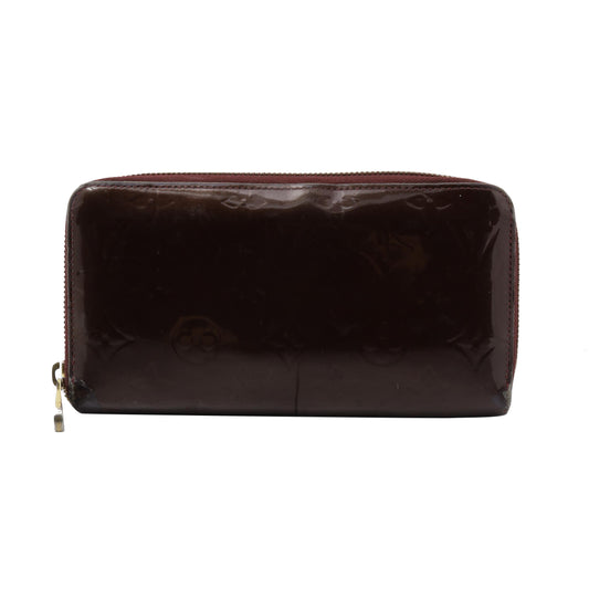 Vernis Brown Zippy Wallet