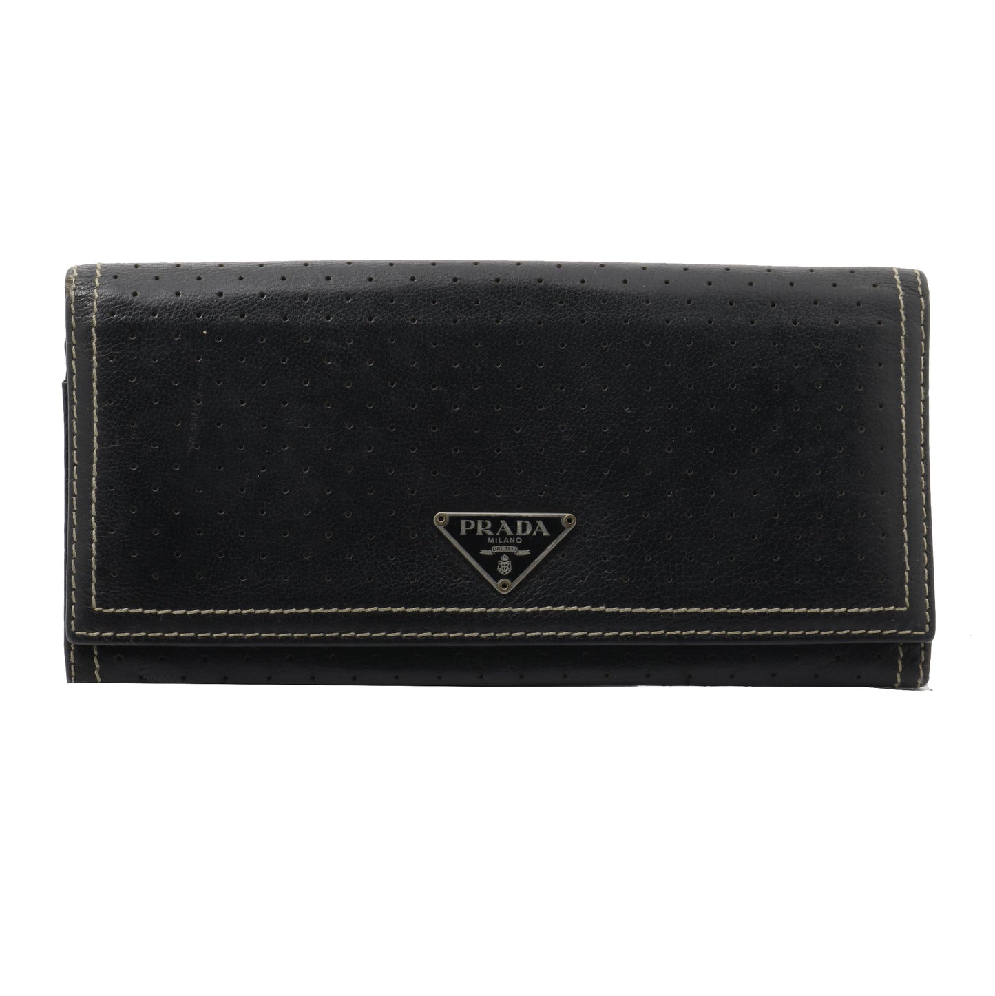 Black Saffiano Long Wallet