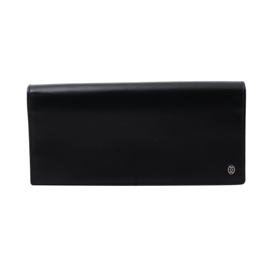 Black Bordeaux Long Wallet