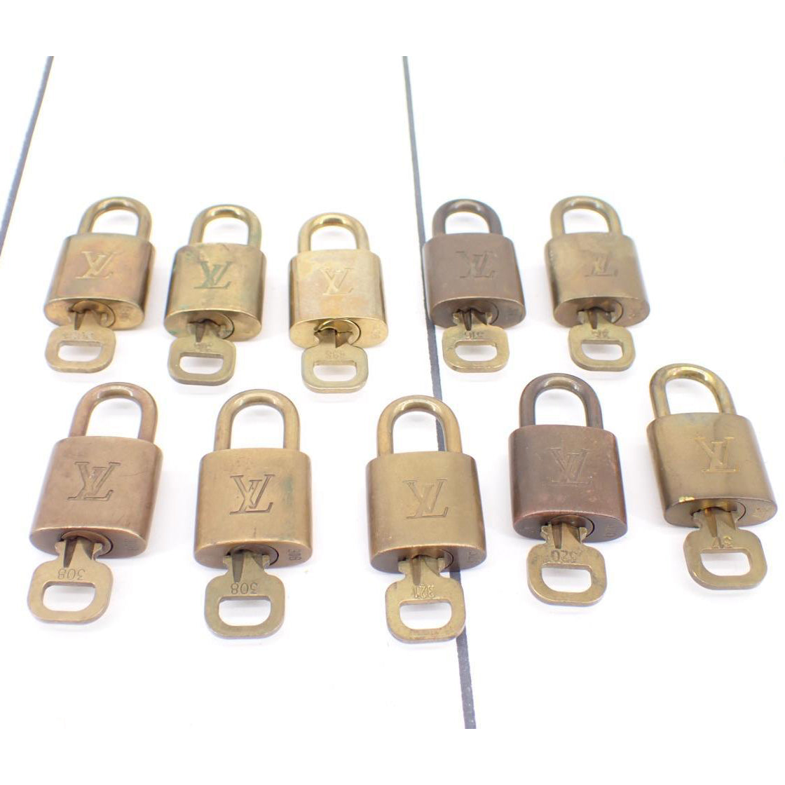 padlock and Key Set of 10