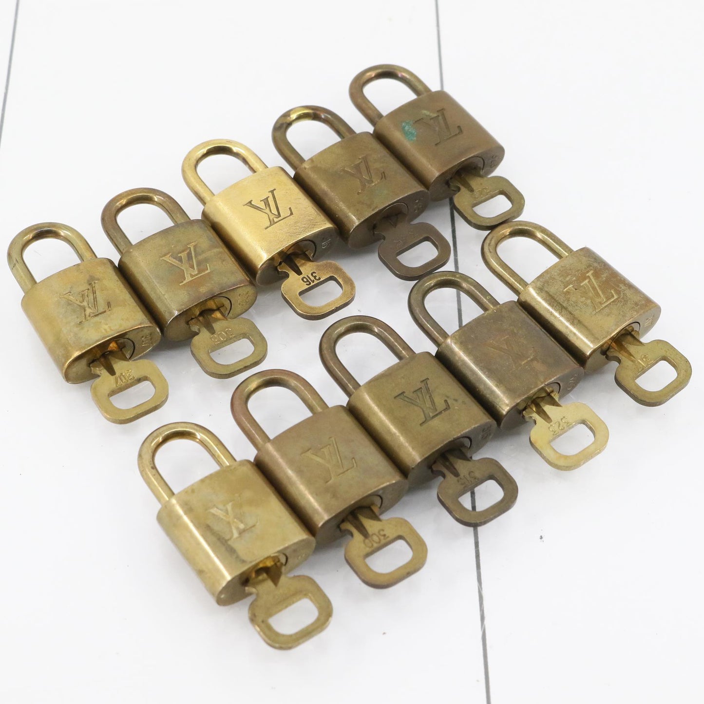 padlock and Key Set of 10