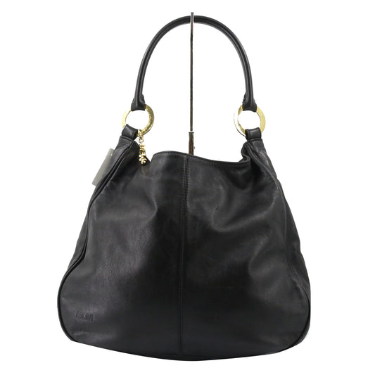 Black Leather Shoulder Bag