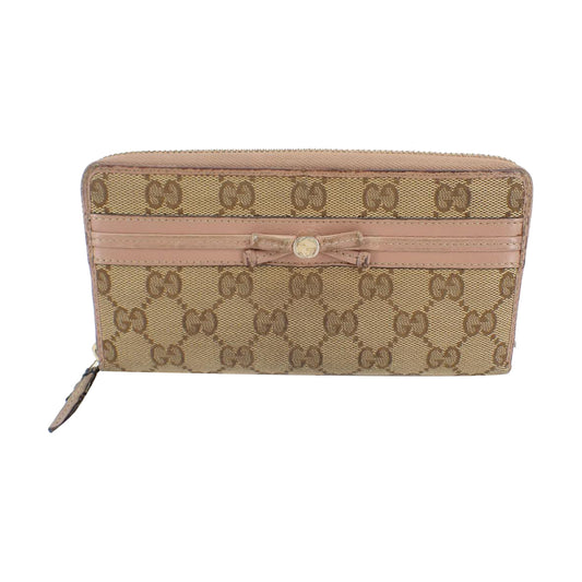 Brown GG Canvas Zippy Wallet