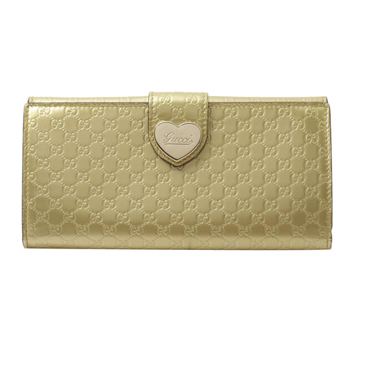 Golden Guccissima Long Wallet