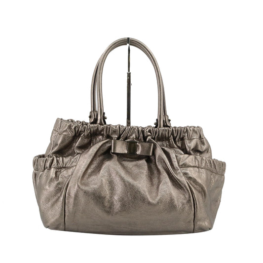 Silver Vara Tote Bag