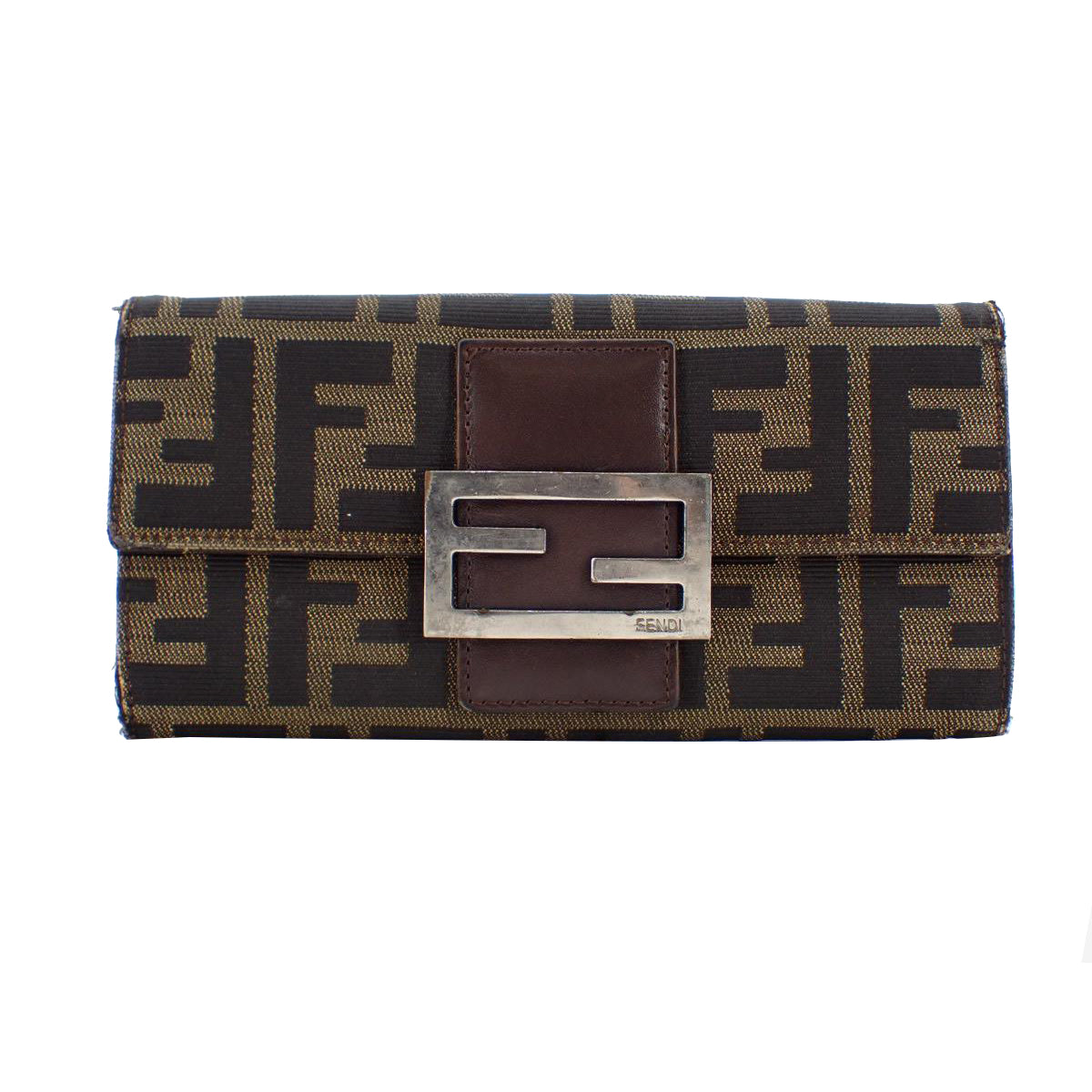 Brown Zucca Long Wallet