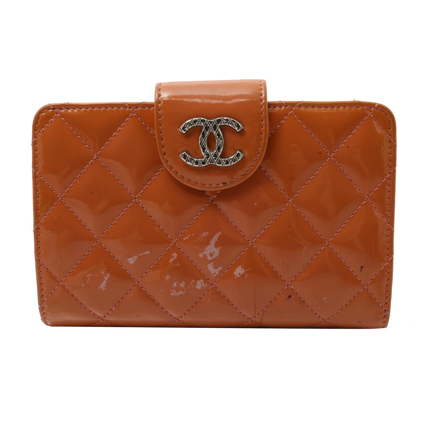 Camel Leather Long Wallet