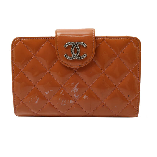 Camel Leather Long Wallet