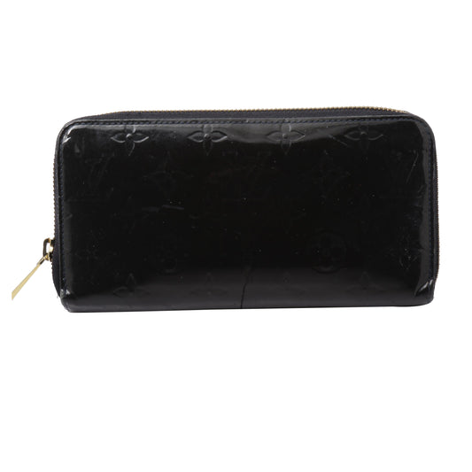 Vernis Black Zippy Wallet