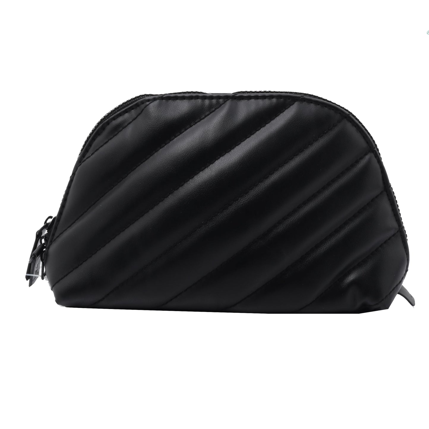 Black Leather Cosmetic Pouch