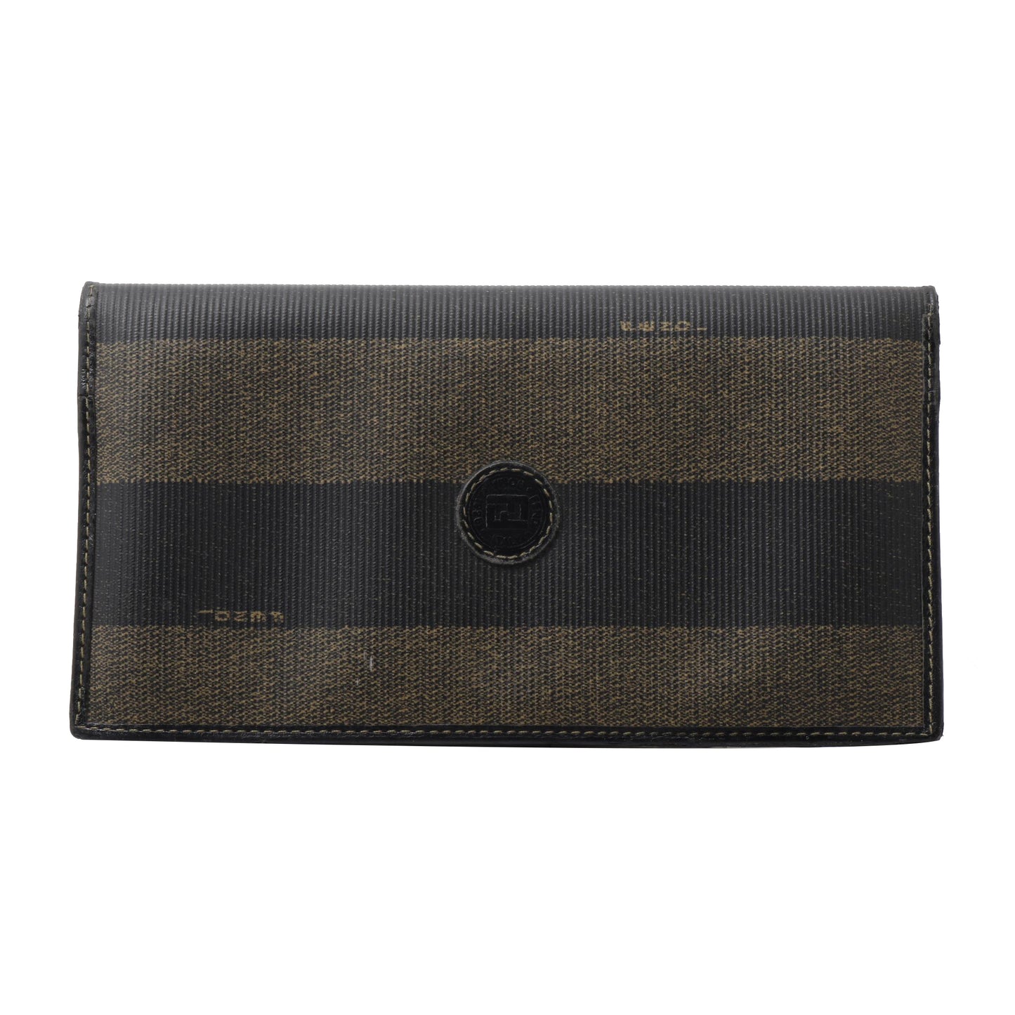 Brown Pequin Long Wallet