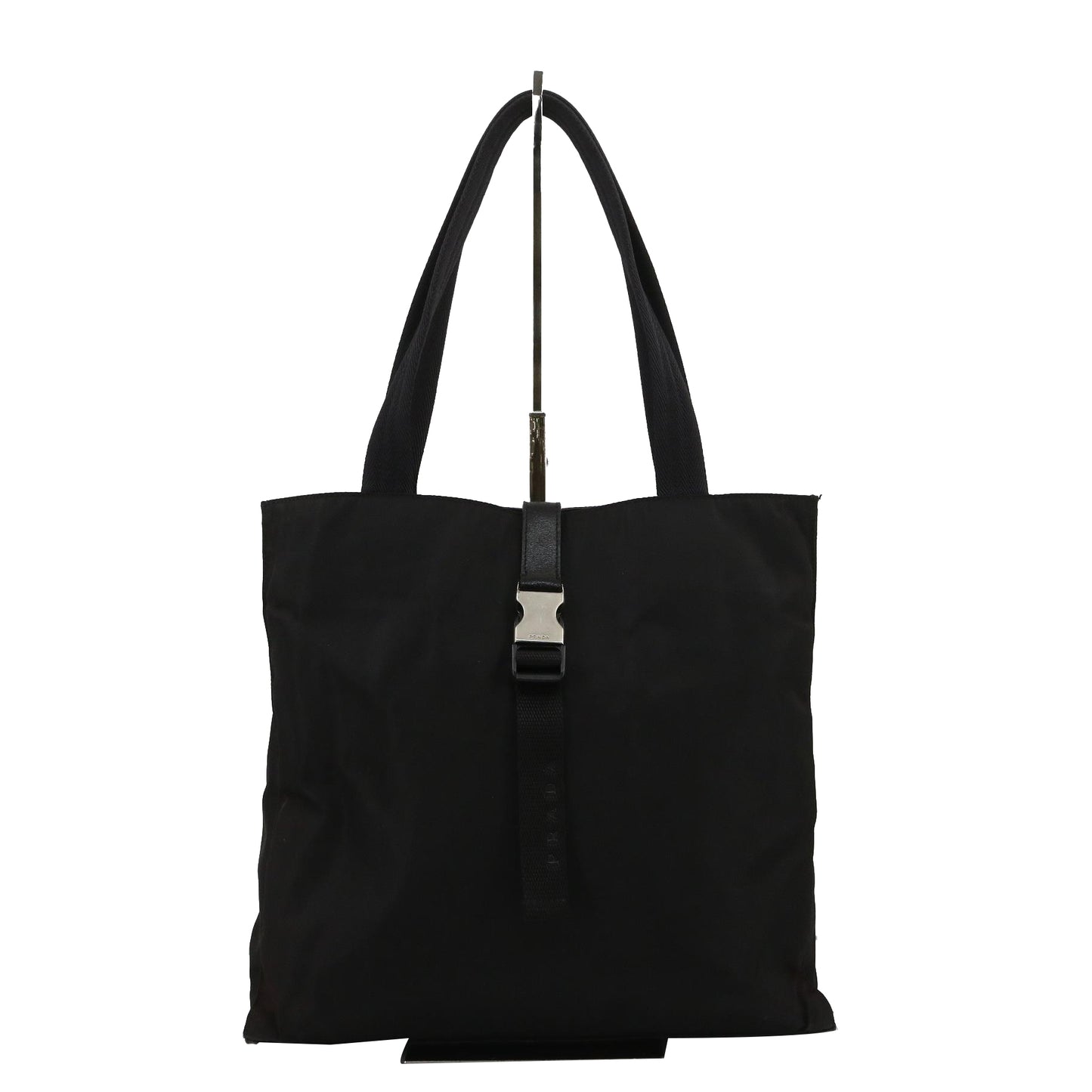 Black Nylon Tote Bag