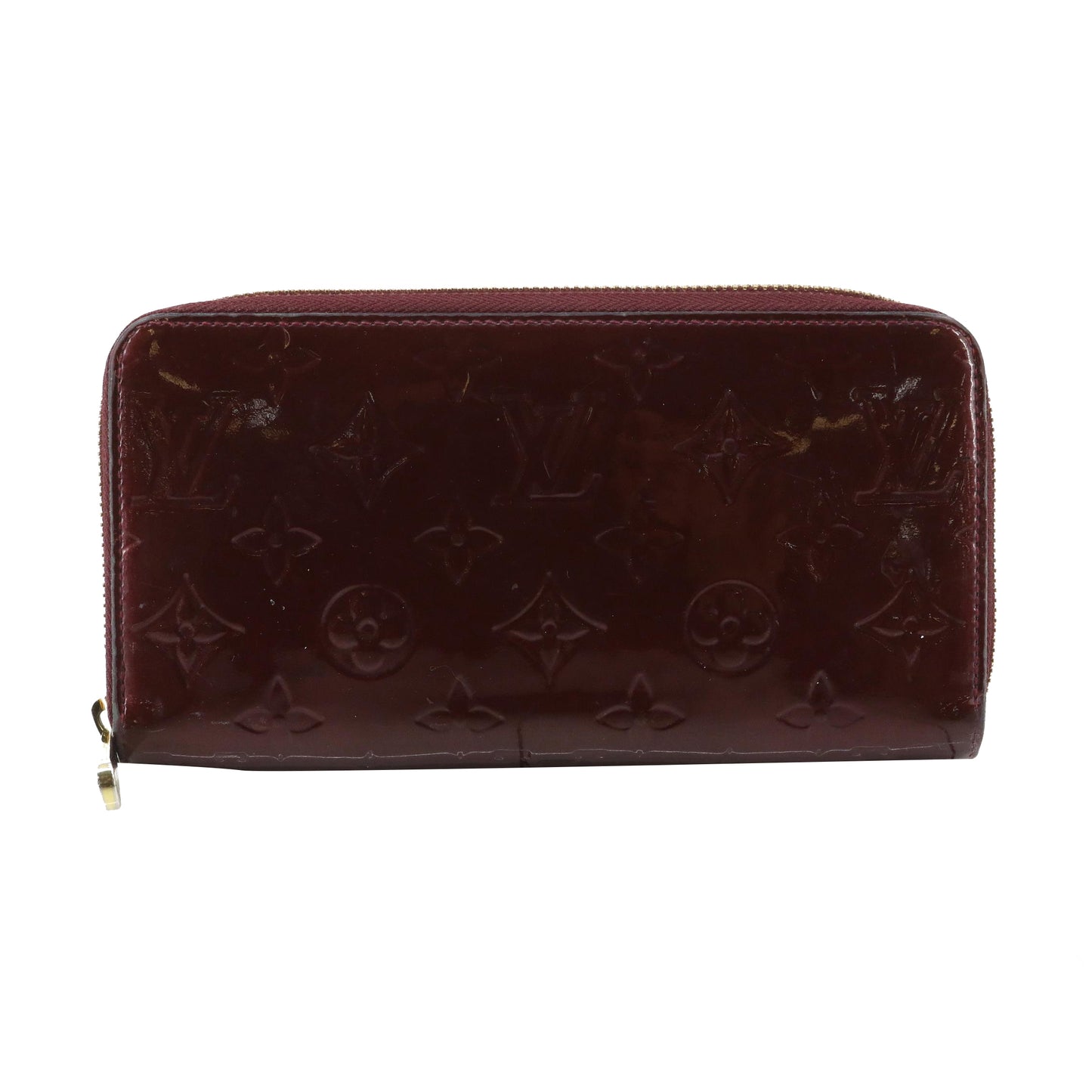 Vernis Burgundy Zippy Wallet