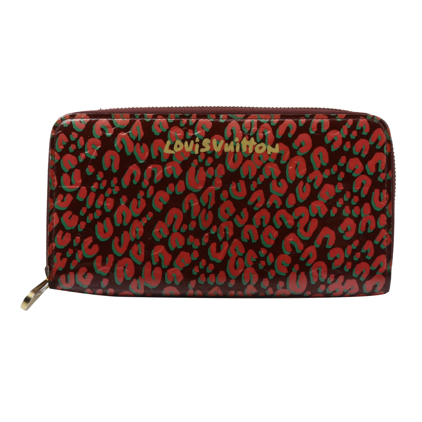 Vernis Burgundy Zippy Wallet