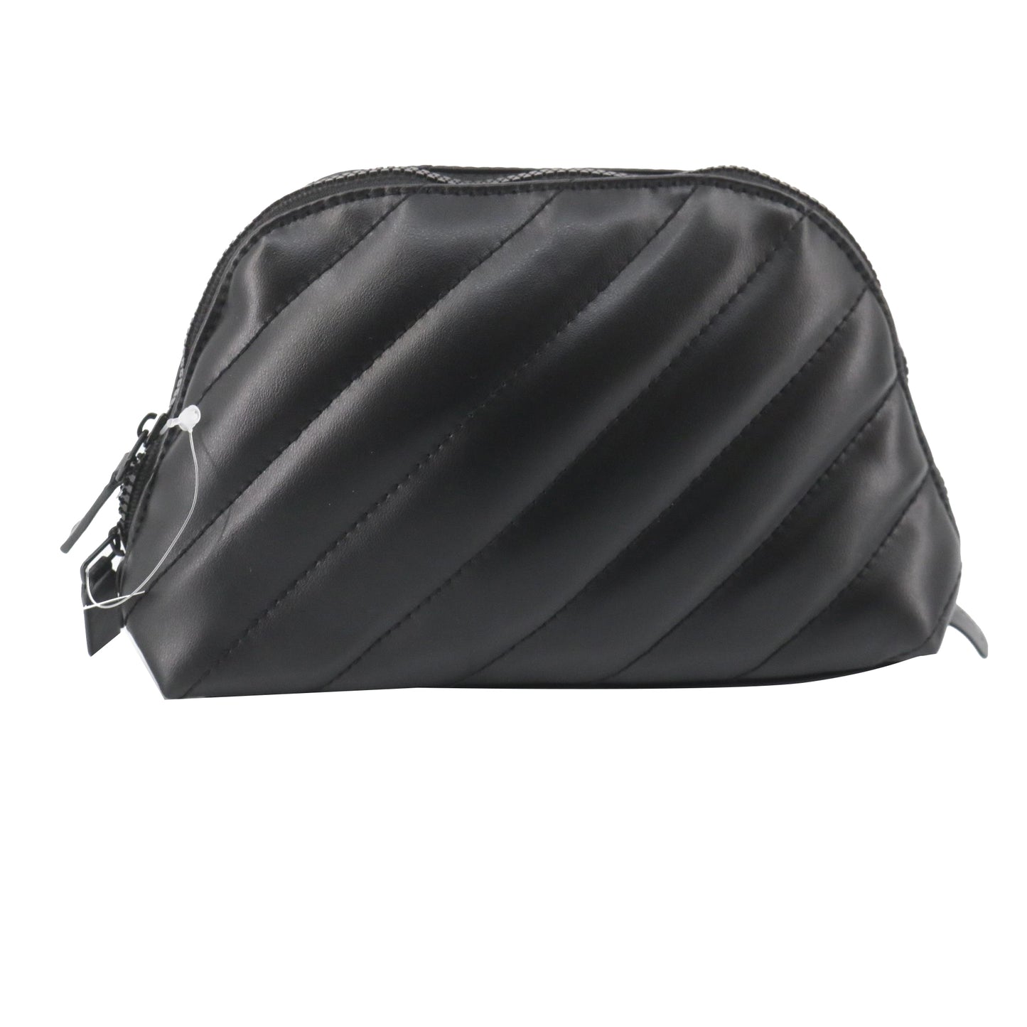 Black Leather Cosmetic Pouch