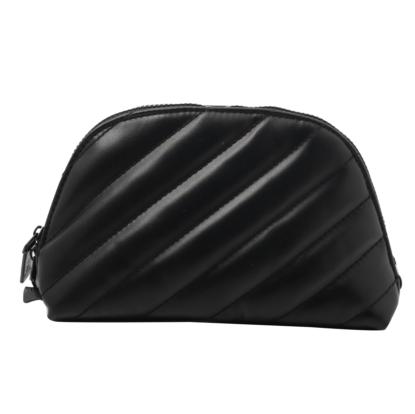 Black Leather Cosmetic Pouch