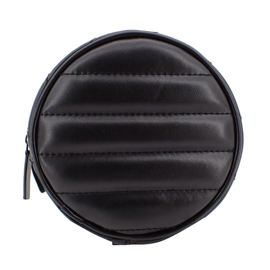 Black Leather Cosmetic Pouch