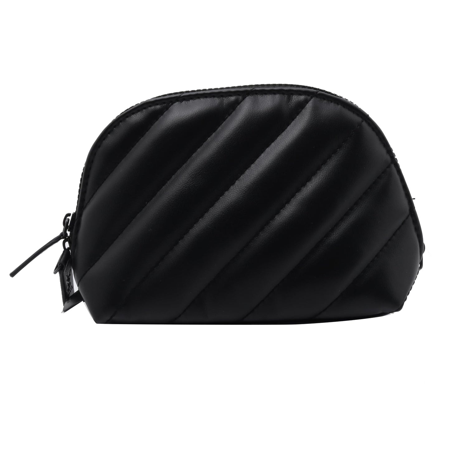 Black Leather Cosmetic Pouch