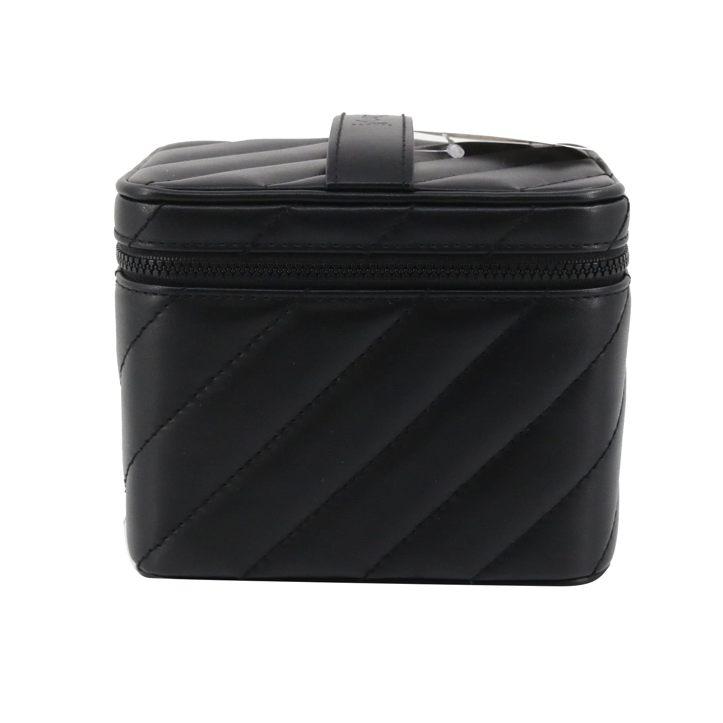 Black Leather Vanity Bag