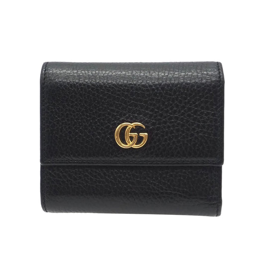 Black  GG Marmont  Tri-fold Wallet