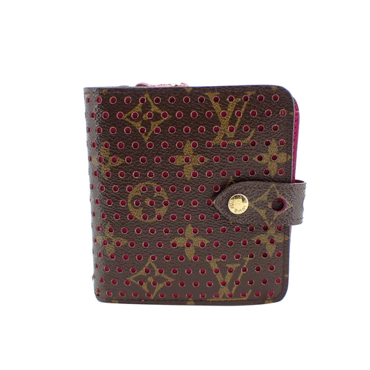 Monogram Fuchsia Compact Zip Wallet