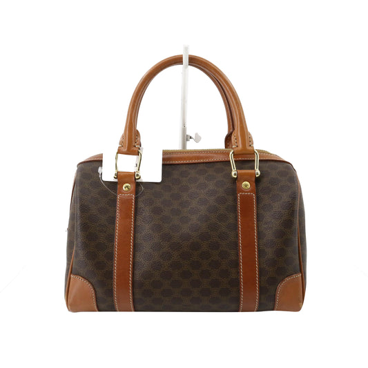 Brown Macadam Mini Boston Bag