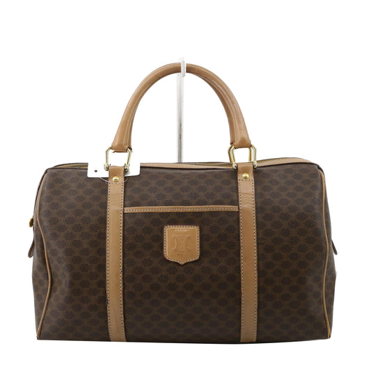 Brown Macadam Mini Boston Bag