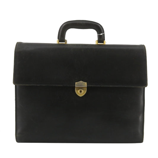 Black Leather Business Bag