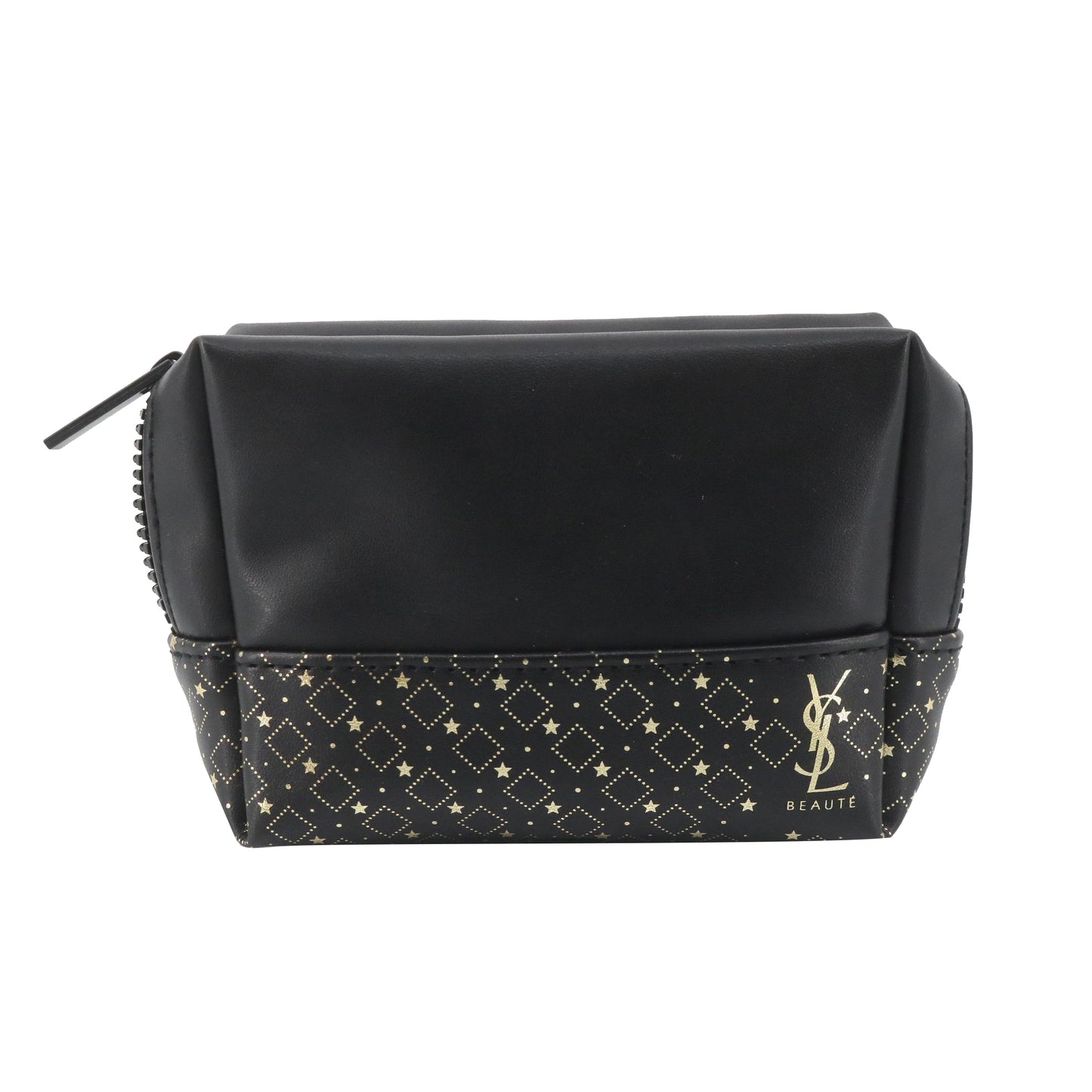 Black Leather Cosmetic Pouch